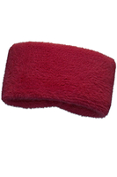 Vivisence Stirnband Damen Flauschig Gefüttert Verkreuzt Warm Herbst Winter 7093, weinrot