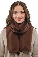 Vivisence Damen Schal Winter Wärmt Schenkt Komfort Kalte Wintertage Strick 7102, braun