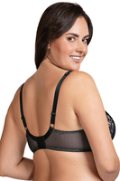 Vivisence Soutien Gorge À Armatures Rembourré Femme Dentelle Florale Maintien, noir