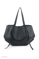 Vivisence T0042 Sac à bandoulière en polyuréthane design géométrique, noir