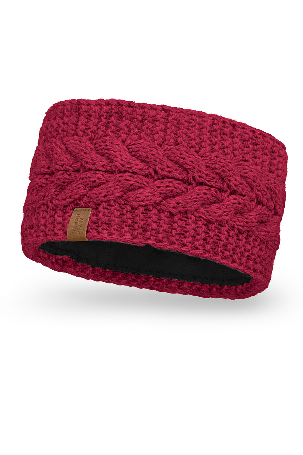 Vivisence Thick Yarn Headband For Women Winter Perfect Fit Ideal Comfort 7094, maroon