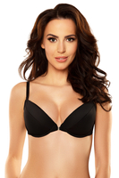 VIVISENCE Damen Push-Up BH Mit Transparente Multiway-BH Trägern Rückenfreier Bügel BH Durchsichtigen Trägern Für Rückenfreies Kleid, schwarz