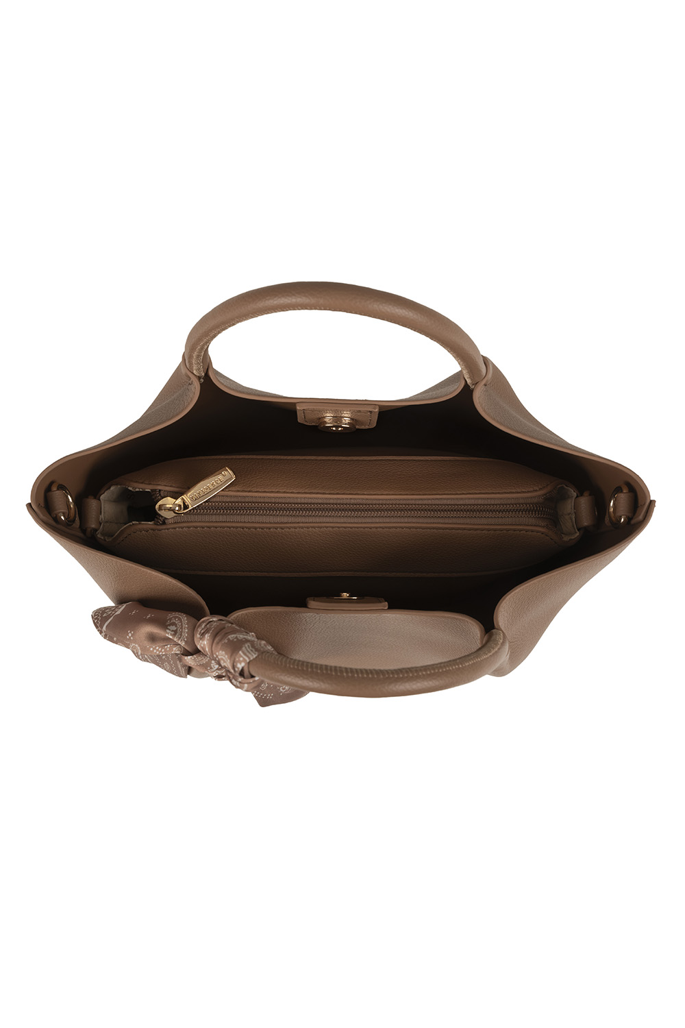 Vivisence Damen Schultertasche Mit Abnehmbarem Gurt Und Kosmetiktasche Alltag, Braun