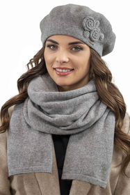 Vivisence Béret En Laine Femme Protection Thermique Pour Les Jours Froids 7037, gris clair