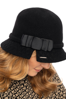 Vivisence Bonnet Femme Hiver Chapeau En Laine Chaud Tricoté Pour L’Automne 7061, noir
