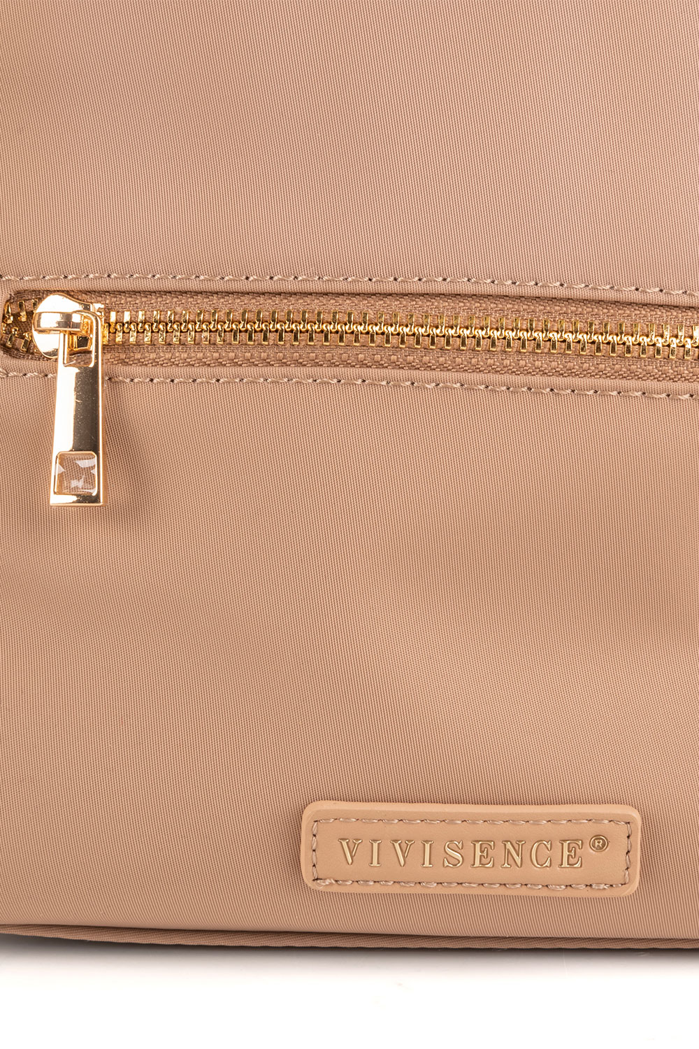 Vivisence Sac À Dos Femme Nylon Compartiments Multiples Poche Discrète, 