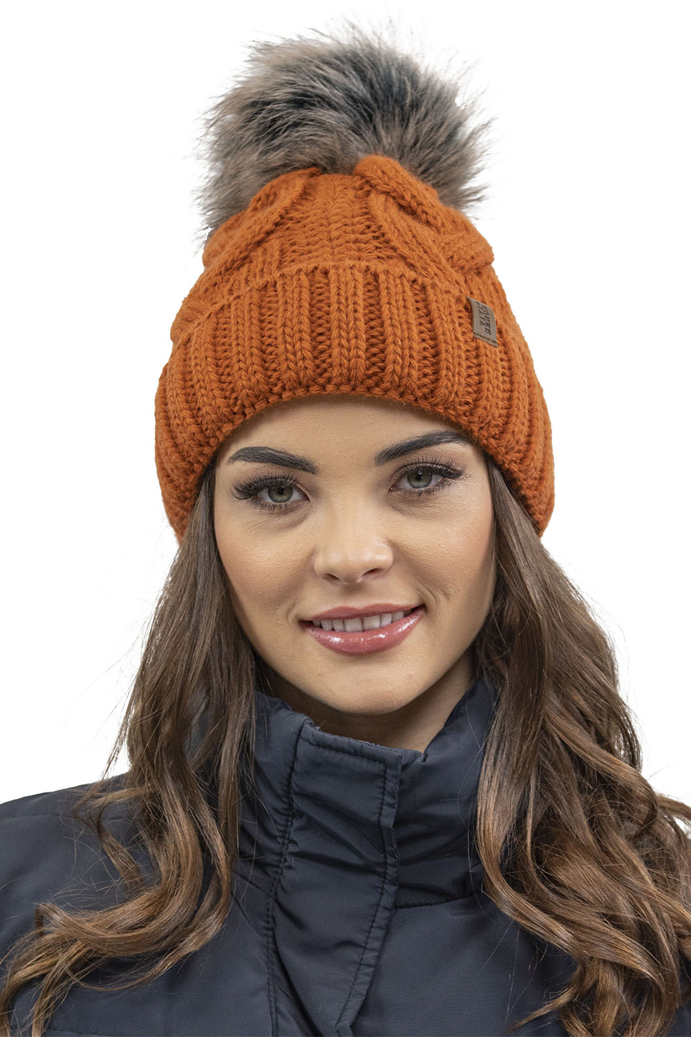 Vivisence Women Winter Hat Scarf And Gloves Set Soft Fleece Lining Cozy Warmth, orange