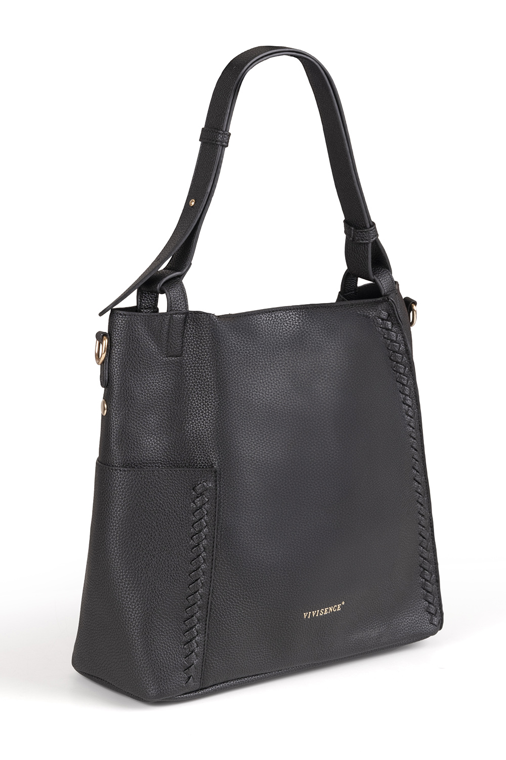 Vivisence Sac a Main Femme Bandoulière Réglable Élégant Style Et Confort, noir