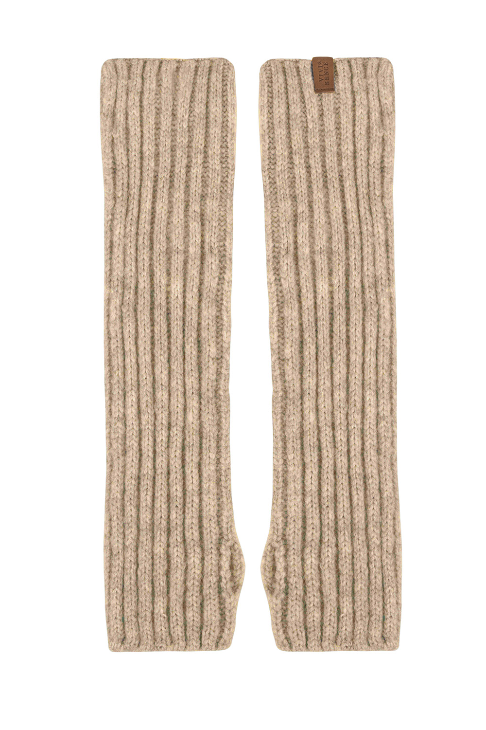 Vivisence Women Winter Gloves Soft Stretch Knit For Warmth And Comfort, Beige