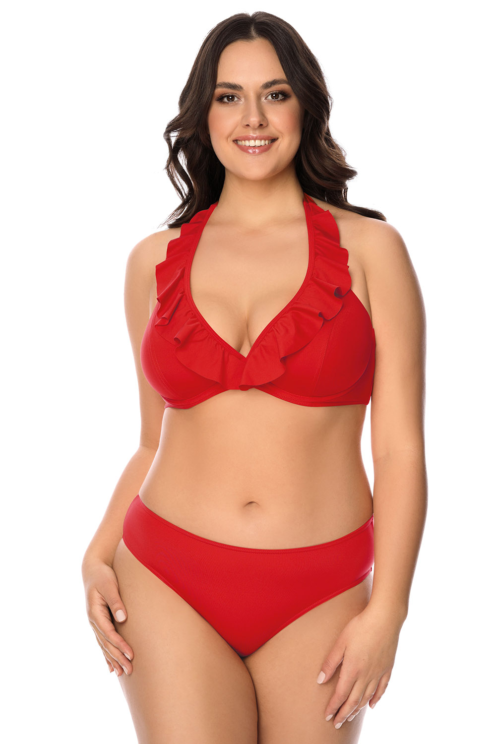 Vivisence Bikinihose Damen Klassischer Schnitt Formstabil Bequemer Sitz, rot