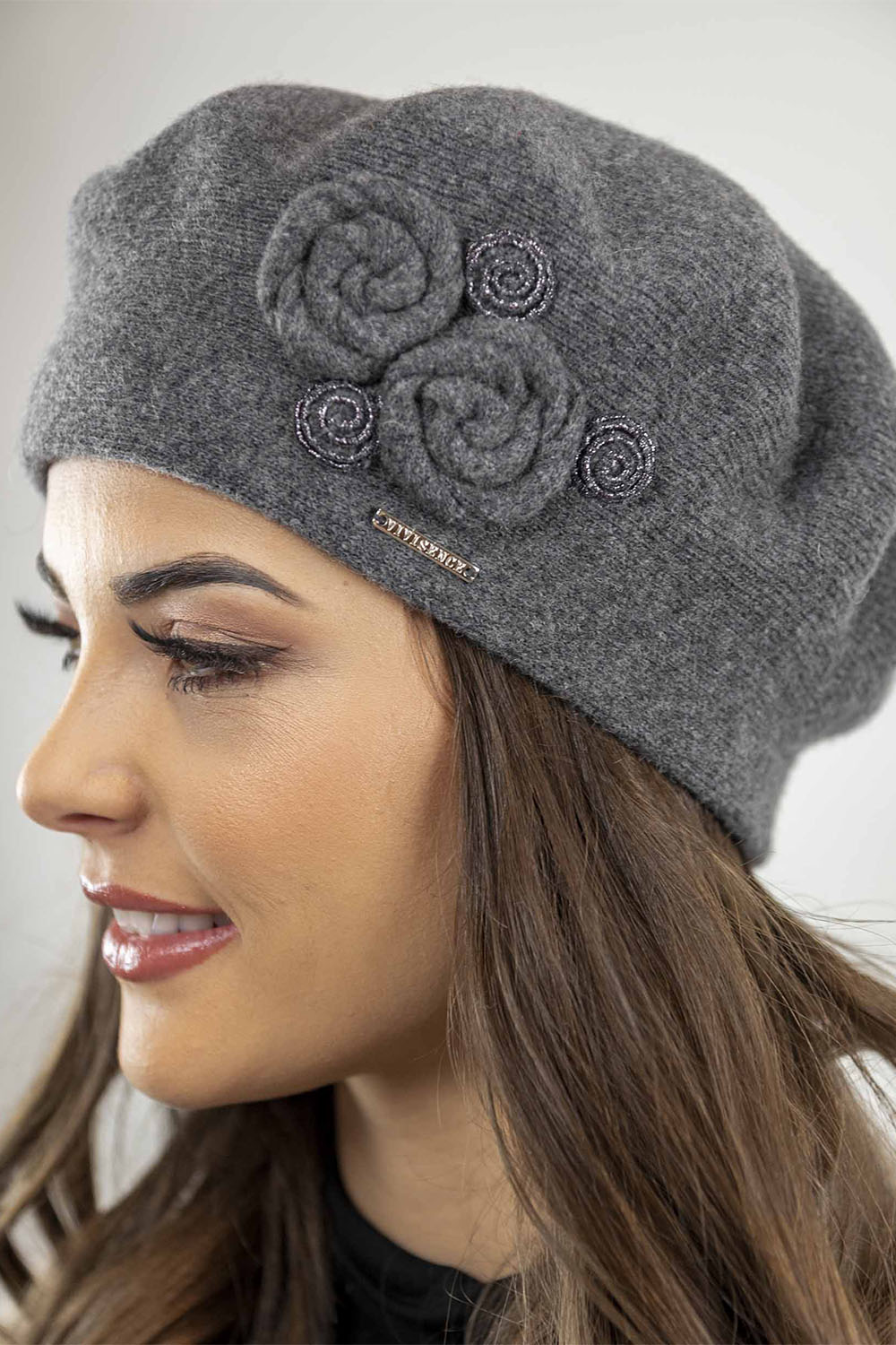 Vivisence Béret En Laine Femme Protection Thermique Pour Les Jours Froids 7037, gris foncé