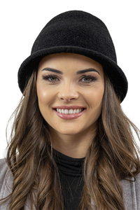 Vivisence Women's Winter Hat Classic Warm Yarn Everyday Look Gift Idea 7044, black