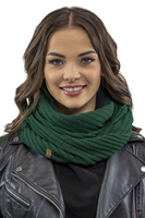 Vivisence Loop Scarf Double Layered Ideal For Cold Winter Days 7017S, green