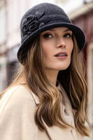 Vivisence Winter Hut Damen aus Schurwolle Herbst Mütze Frauen Perfekter Passform Antistatischer Wirkung Ideal für Kalte Wintertage Modell 7077, Grau