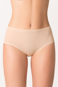 Vivisence women's smooth high waist briefs  4001, beige