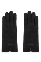 Vivisence Knitted Women's Gloves Wool Five-Finger Thermal, black