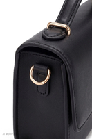 Vivisence Crossbody Bag Women Synthetic Leather Adjustable Strap Everyday, black