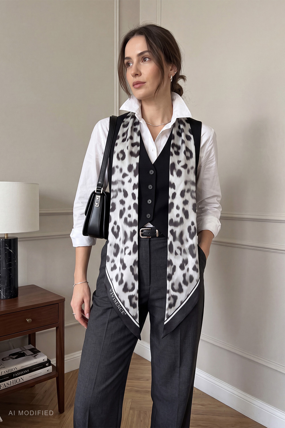 Vivisence S180-008 Scarves and shawls Wraps, Black