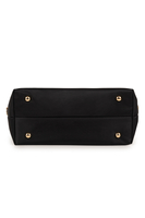 Vivisence Damen Handtasche Reißverschluss Mit Abnehmbarem Riemen Für Alltag, Schwarz