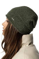 Vivisence Women's Warm Hat Classic Wool Yarn Autumn Winter Extra Style 7087, green melange