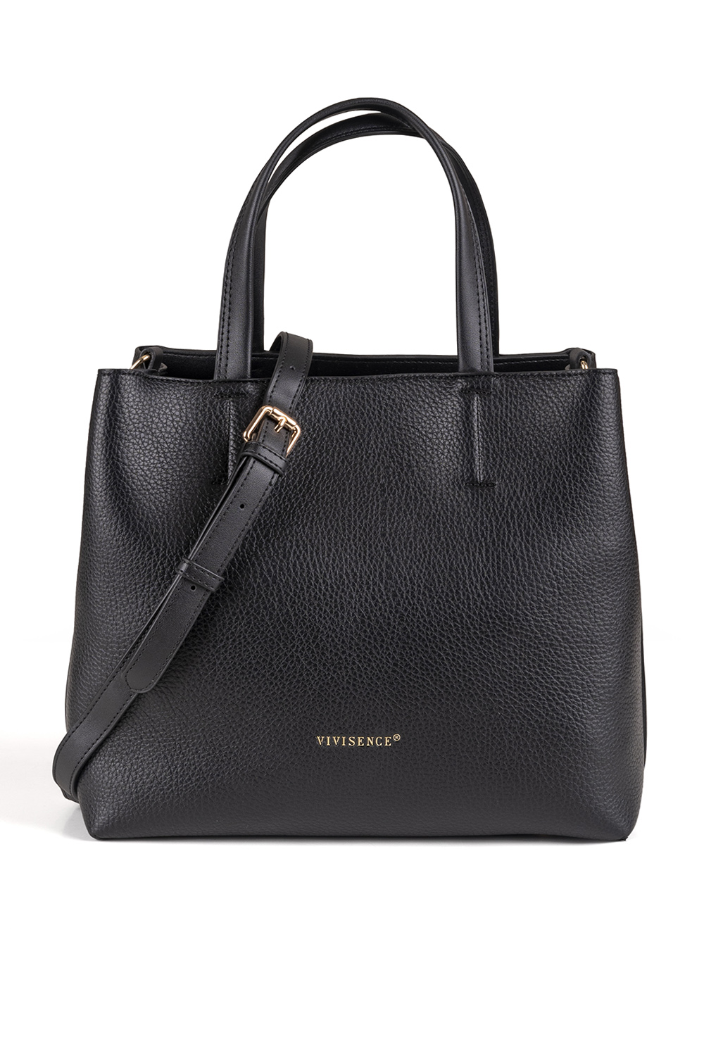 Vivisence Handtasche Damen Verstellbarer Schultergurt Alltag Komfort, Schwarz