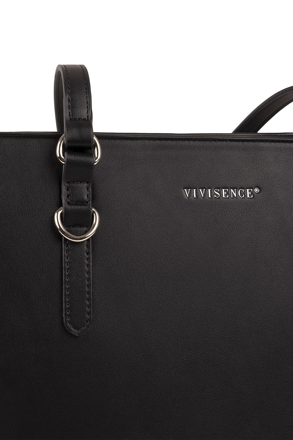 Vivisence Sac À Épaule Femme Fermeture Zippée Compact Idéal Au Quotidien, noir