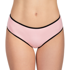 Vivisence smooth ladies briefs 4016, black band: pink