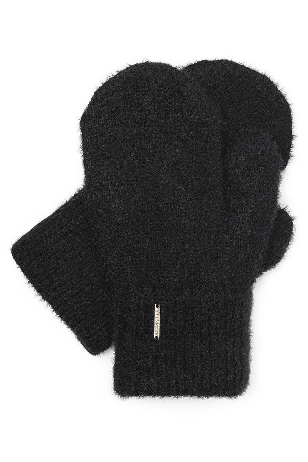 Vivisence Gants Femme pour L'Hiver et L'Automne Doublure Polaire Chaleur Hivernale Ourlet Large Confortable Avec Plaque Logo Élégante Pour Activités Extérieures Et Quotidiennes 7205, noir