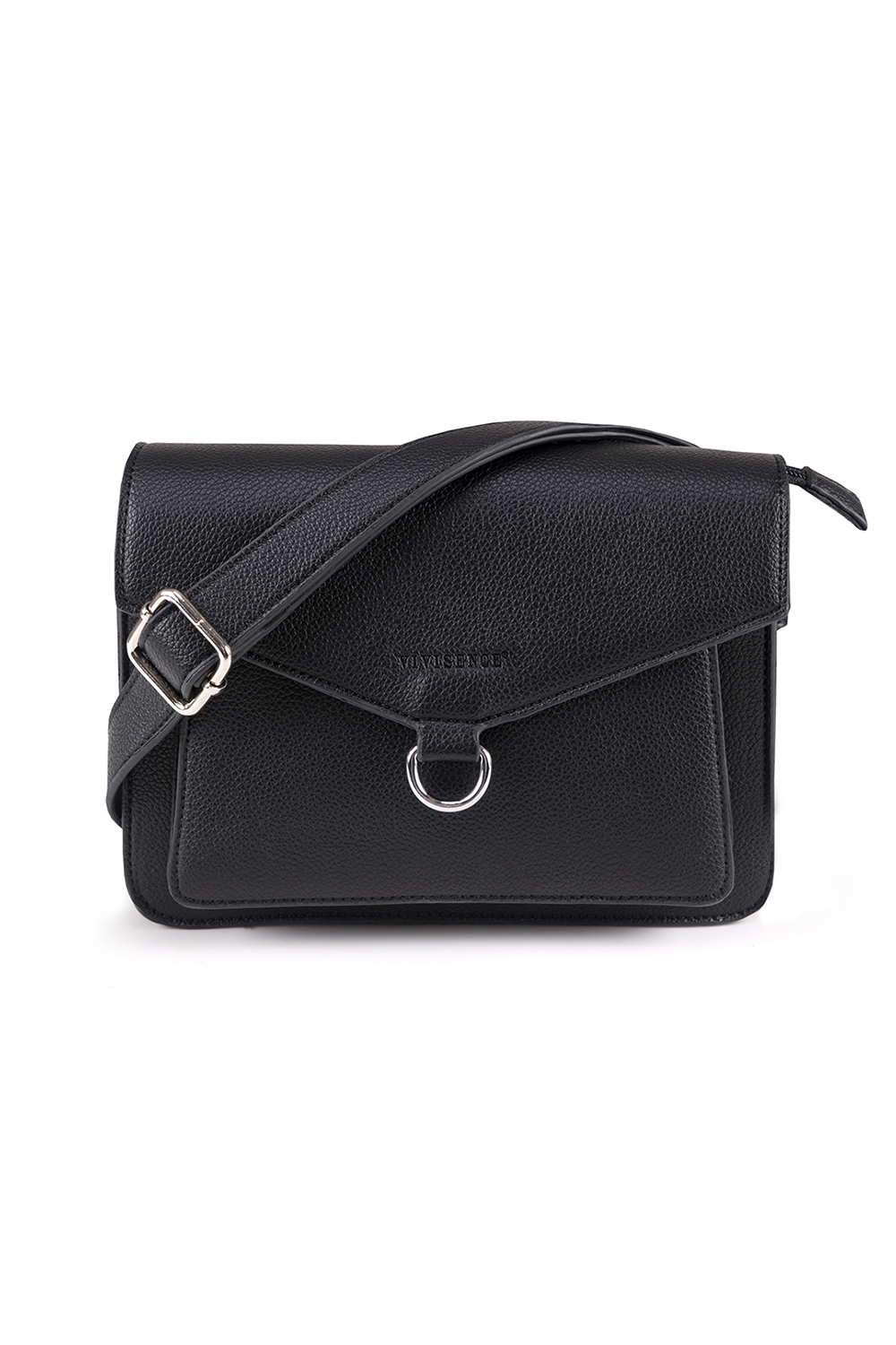 Vivisence Women's Shoulder Bag Magnetic Closure Comfort for Everyday Wear, black