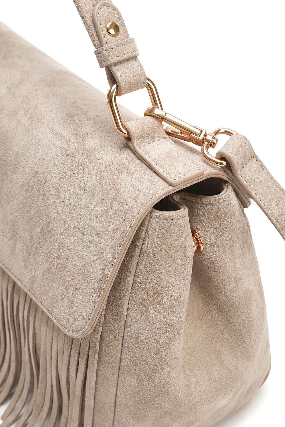 Vivisence Damen Handtasche Verstellbarer Riemen Reißverschluss Vielseitig, Taupe
