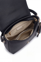 Vivisence Femme Sac À Bandoulière Pochette Amovible Sangle Réglable Confort, noir