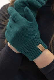 Vivisence Women's Winter Gloves Soft And Warm Ideal For Cold Weather 7014, dark turquoise