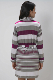 Vivisence Women's Dressing Gown Cotton Side Pockets Perfect For Loungewear 5030,