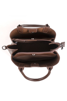 Vivisence Sac À Main Femme Trois Compartiments Parfait Style et Confort, marron