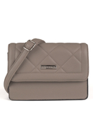 Vivisence Handtaschen Damen Set 2in1 Umhängetasche, Grau