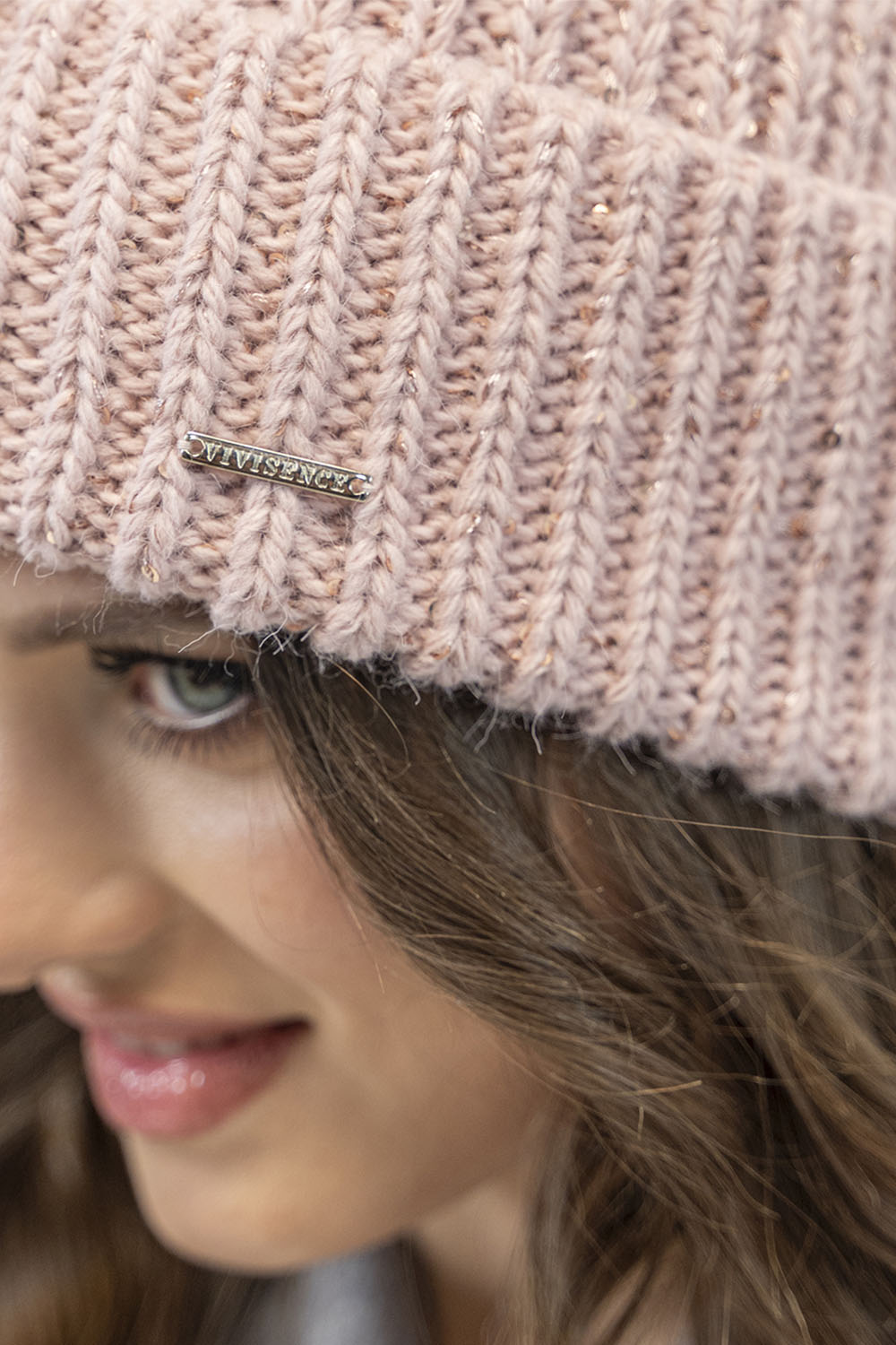 Vivisence Damen Mütze Winter Klassischen Strickmütze Stil Perfekte Passform 7088, rosa