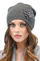 Vivisence Classic Winter Hat For Women Warm And Cozy Wool 7010, dark grey