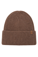 Vivisence Damen Mütze Winter Rippstrick Umschlag warm, braun