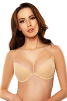 Vivisence underwired smooth backless push-up bra 1040, beige