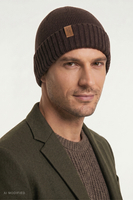Sets Sets hat + loop scarf, Brown
