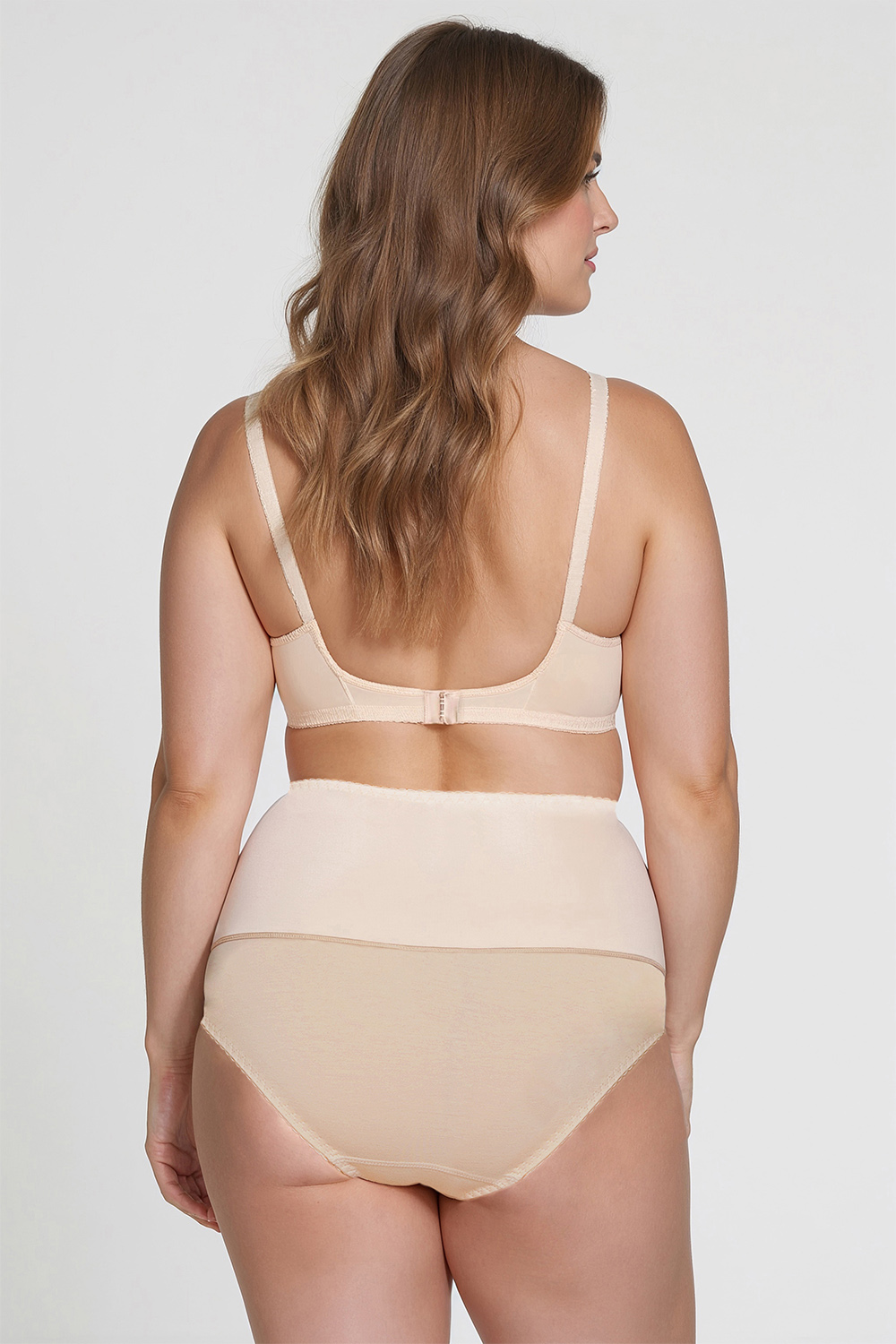 Vivisence Shapewear Slip Damen Hoher Bund Glättet Bauch Und Taille Formt Figur, beige