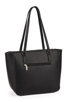 Vivisence Sac À Épaule Femme Fermeture Zippée Compact Idéal Au Quotidien, noir