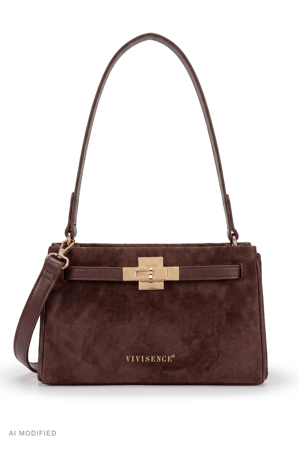 Vivisence Sac bandoulière femme en polyester, brun