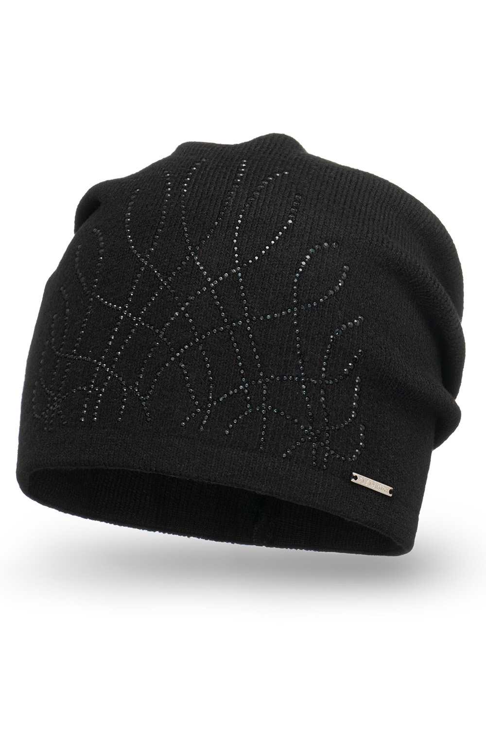 Vivisence Classic Cut Winter Hat For Women Warm And Comfortable Wool 7011, black