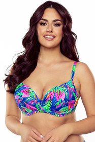 Vivisence 3209 top de bikini souple feminin élégant haute qualité, multicolour