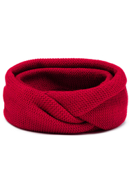 Vivisence Écharpe Tube Tricotée Femme Chaude Et Confortable Pour L’Hiver 7103, rouge