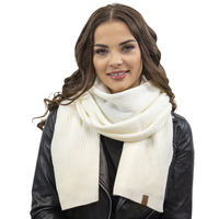 Vivisence Écharpe Femme Hiver Douce Et Chaude Pour Les Journées Froides 7042S, ecru