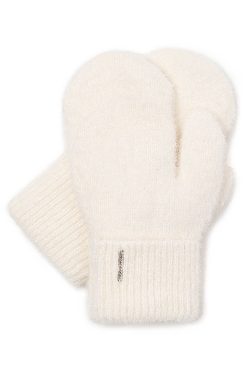 Vivisence Gants Femme pour L'Hiver et L'Automne Doublure Polaire Chaleur Hivernale Ourlet Large Confortable Avec Plaque Logo Élégante Pour Activités Extérieures Et Quotidiennes 7205, écru