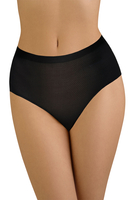 Vivisence Dame Slip 3-er Pack Unterhose Glatt Voll Nahtlos Hoher Bund 4013, schwarz