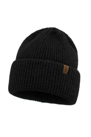 Vivisence Femme Bonnet Hiver Laine Merinos Confort Ajuste Chaleur Quotidienne, noir